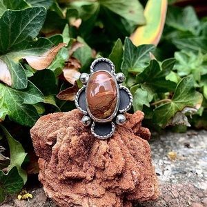 Carrasite Jasper Sterling Silver Ring